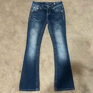 Miss Me jeans. Mid rise, bootcut.